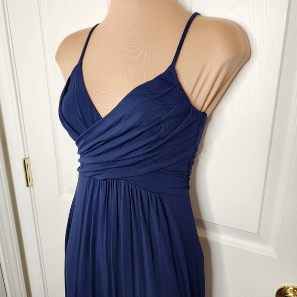 Tart Sleeveless Spaghetti Strap Maxi Dress Navy Blue Size XS - Picture 2 of 7
